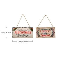 Božićni tržni tržni drveni privjesci za dizajn dizajna Vrata Hanges Party Decors