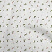 Onuone Rayon White tkanina cvjetna šivaća materijal za ispis tkanine sa dvorištem