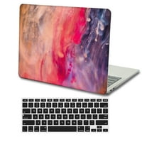 Kaishek Hard Case Cover Compatibible MacBook Pro S A2779 A + crna poklopac tastature, ljubičasta serija
