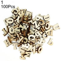 Mješani drveni slova slova brojevi Brojevi DIY Craft Scrapning Scrapbooking