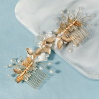 Češlja za kosu vintage viljuškar za kosu ručno izrađena keramička cvjetna češlja za ženske dnevne nakit
