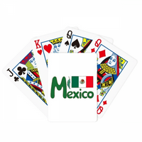 Meksiko Nacionalna zastava Zeleni uzorka Poker igrati čarobnu karticu zabavne igre