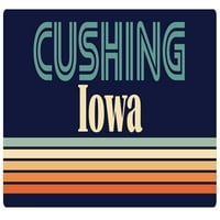 Cushing Iowa Frižider magnet retro dizajn