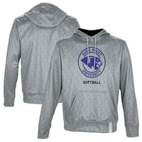 Muška panthers SOFHERE GREY High Point Panthers Softball Ime Drop pulover Hoodie