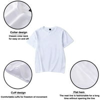 Slatka zečja majica za muške print kratkih rukava TOP 3D Ležerne prilike ulice Majica za majicu Velike