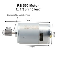 Motori za djecu Električni automobil RS RS 12V 6V DL 24V zubi