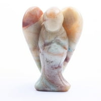 Crni Obisdian Opal Pocket Angel Figurice Visokokvalitetni materijalni zanat za materijal za kućni dnevni