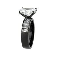 Ženska svijetlo crni prsten anillo para mujer y ninos djevojke prsten od nehrđajućeg čelika sa AAA razredom