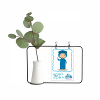 SLE plavi alžir Cartoon Prozirno staklo Viseće boce za ukrašavanje vaze