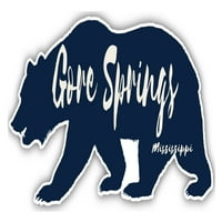 Gore Springs Mississippi suvenir Vinil naljepnica naljepnica Bear Disight