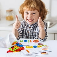 ANDOER ČASNI SVOJINSKI Riječi Priznanje slova Montessori puzzle rano za 3+ dječaka i djevojke