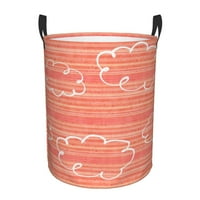 Vodootporni rublje rublje, ružičasta linija u oblaku grafiti za pranje rublja Oxford tkanina sa ručicama Sklopivi, s