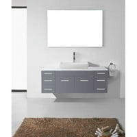 Virtu um-3083-s-wh- bijeli biagio jednoga kupaonice kompatibilno set sa dizajniranim kamen top