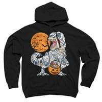 Dinosaur T-re. Mammmy Halloween crna grafička pulover Hoodie - Dizajn od strane ljudi s