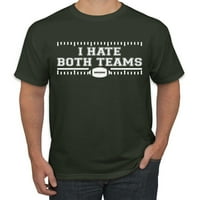 Wild Bobby mrzim oba timova sportska grafička majica, šumska zelena, 5x-velika