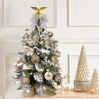 Kadyn Mali božićno drvce, 2ft mini božićno drvce, umjetni mali desktop Xmas stablo sa ukrasima drveta,