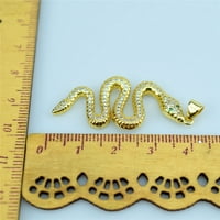 Toyella bakar Micro Inlay 24k zmija cirkon privjesak od nehrđajućeg čelika Bo lanac zlato