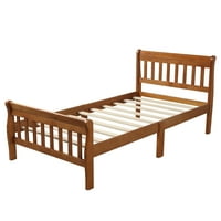 JS platforma od drveta krevet Twin krevet na ploči krevet za madrac za krevet s uzglavljem Podrška za