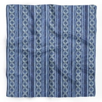 Bimba Blue Floral Shibori tiskani čisti svileni šal omot za obnavljanje letnje za žene za žene