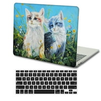 Kaishek Hard Case Shell Cover za stari Macbook Pro 13 + crni poklopac tastature A1425 A1502, bez USB-C životinja 167