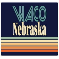 Waco nebraska vinilna naljepnica za naljepnicu Retro dizajn