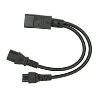 C muški do c i c Ženski razdjelni adapter kabel, efektivna kabel za struju za pretvorbu 1FT dugi od