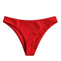 Ženski bikini visoki struk Split dva set kupaći kostimi bikini setovi za žene Womens kupaće kostim crveno
