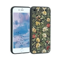 Tamnoplava-magična-šumska gljiva-botanica-priroda-estetska-sjajna futrola za telefon za iPhone plus