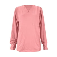 Ketyyh-Chn Muška majica s dugim rukavima Wicking dugih rukava kraljevska majica Pink, 4xL