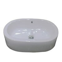 Zora Bijela keramička toalet 5-1 4 DEBENOSTI SOW sa prelivom i palubom za slavine s jednim rupom