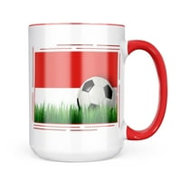 Neonblond Soccer Team zastava Salzburg Region Austrija Gol Poklon za ljubitelje čaja za kavu
