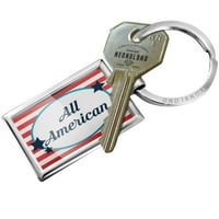 Keychain All American Četvrti jul Američki zvijezde i pruge