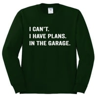 Divlji Bobby Ne mogu li imati planove u garaži Humor Muška majica dugih rukava, šumski zeleni, mali