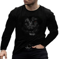 Avamo Muške 3D smiješni mekani gornji grafički grafički ispis prozračnih noviteta majica pulover S-3XL