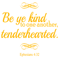 Efežanima 4: Budite ljubazni jedni prema drugima, tenderâ | vinilni naljepnica naljepnica - velika -