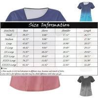 Žene Extra dugih rukava Torsi s kratkim rukavima Lood Fit Womens Dugi rukav Tipke Navelike majice Striped majice Posada Tunnic Tunds Mekana kauzalna labava bluza