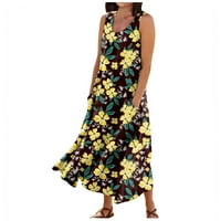 Yubnlvae casual haljina Ženska cvjetna haljina za subvenciju Slim Backless Subvender cvjetna haljina