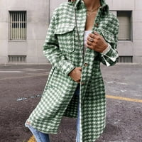 Pedort Womens Blazer Casual Ladweight jakna Odgovara s dugim rukavima za svakodnevni rad MINT Green,