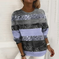 Tosmy džemperi za žene Ženska pulover solidne boje naboleni ovratnik labav džemper Ženski pleteni džemper