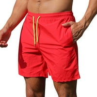 Hlače za žene udobne ljetne kratke hlače izvlačenja elastičnih džepova za struku casual pantalone na plaži