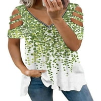 Abtel Women Ljetni vrhovi Majica s kratkim rukavima Soft T majica Dame prozračne bluze tunika Style-e