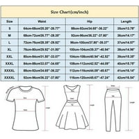 Ženski vrhovi žene plus veličina ljetna tiskarska traka kratkih rukava majica majica