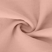 GLONME Majica sa čvrstim bojama za žene Elegantna radna tunika Bluza Ležerne prilike V izrez Claret