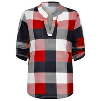 Božićno ukrašavanje jezera Retro dizajn Mallard Lake Red Plaid Neonblond