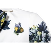 Plus tipovi rezervoara za žene Classic Fit Ležerni majica leptira V izrez