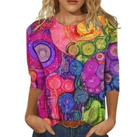 Bomotoo ženska ležerna košulja za blubu za bluzu TOP labavi pulover na otvorenom