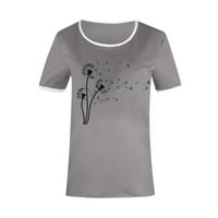 ZODGGU Plus majice za žene Trendi Patchwork Raglan kratki rukav ženski vrhovi Funny bejzbol grafička