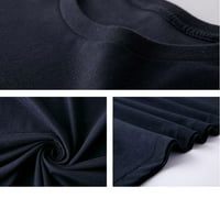 Paille Women Cat tiskani Basic Pulover Sport Fall T Majica Crew Crck Loungewear Tunic Bluza Majica Grey