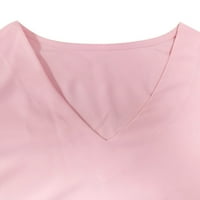 Ženske majice Okrugli vrat Majica kratkih rukava Tie-dye Butterfly ispisana bluza vrhova ljeto labavo