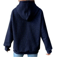 Žene Zip pulover Duksevi Fleece Crewneck Soft Work Workshe Ležerne prilike za duge rukave za jesen zima